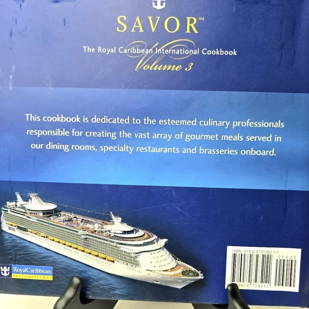 Savor, The Royal Caribbean Cookbook, Volume 3. Hardback.